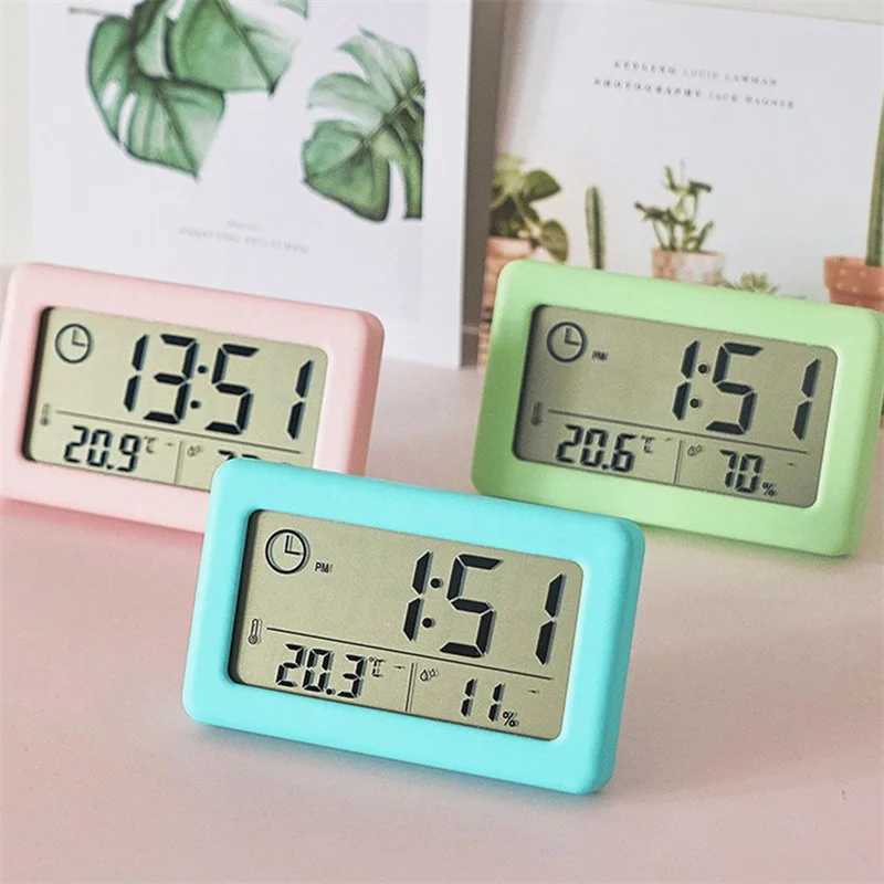 ChuHan Digital Clock Thermometer Hygrometer Meter LED Indoor Electronic Humidity Monitor Clock Desktop Table Clocks For HomeXJ240824
