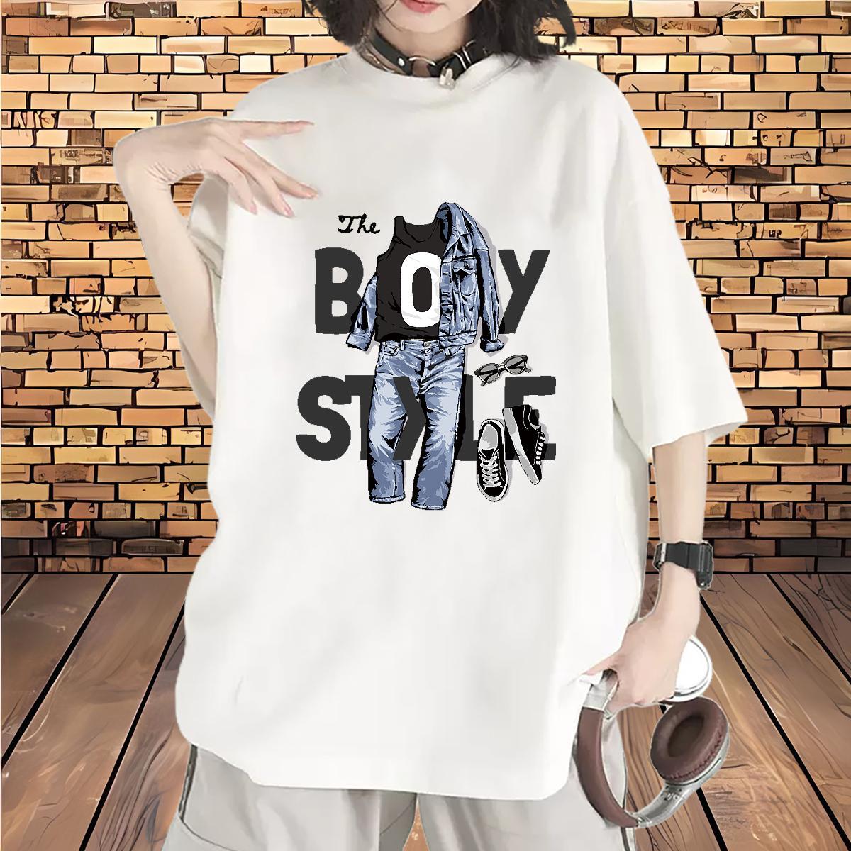 Designer Woman Tshirt 230g Cotton letter Daily Wear T-Shirts for Women Round Neck Short Sleeve Black White Tops Shirt