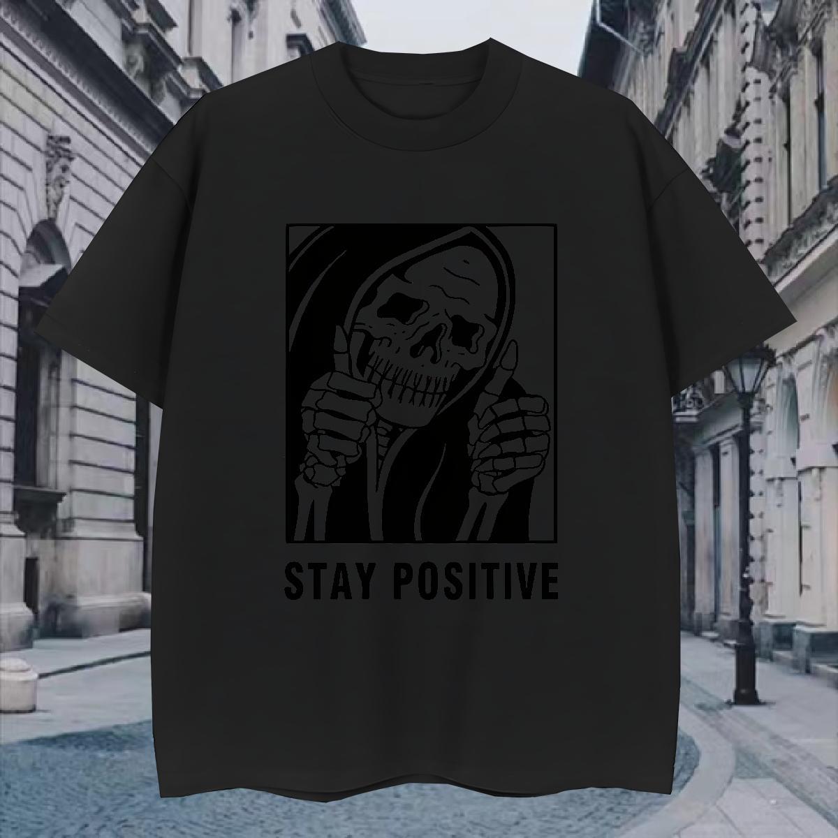 Cool T Shirts Men 230g 100% Cotton skull Casual Daily Wear Skull O Neck Short Sleeves Men Tees Wholesale Top Tees