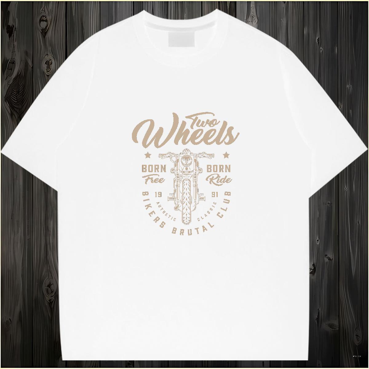 Classic Mens T Shirts 100% Cotton 230g Motorcycle Anime Printing Street Oversized 3XL 4XL Breathable Crew Neck Men Tops Tees New Designer Top Tees
