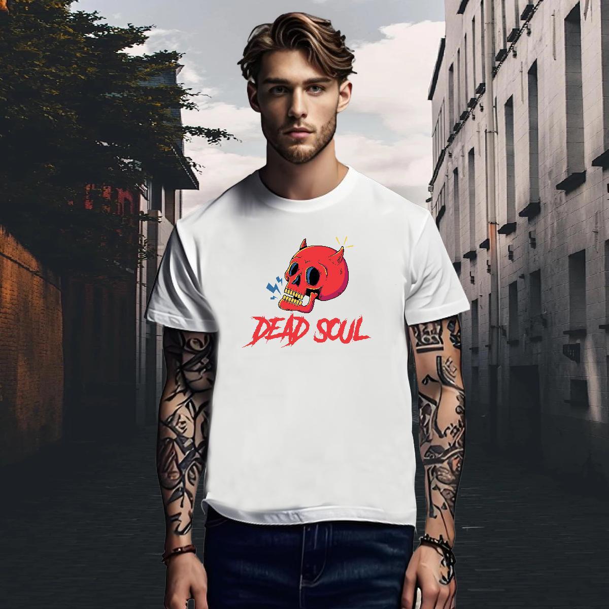 Comfortable Mens T Shirts 230g 100% Cotton skull Hip Hop Plus Size Cartoon Crew Neck Men Tshirts Casual New Tees