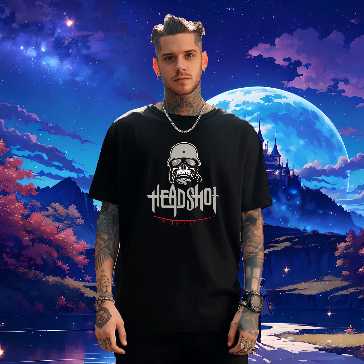 Brand Men T Shirts 230g 100% Cotton skull Daily Wear Oversized Breathable Crew Neck Men Tees Fashion Design Clothings