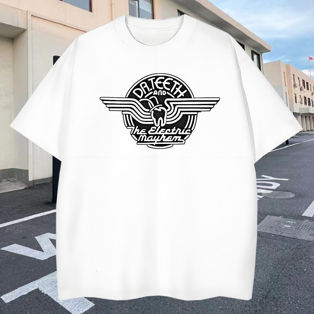 Wholesale Mens T Shirts 230g 100% Cotton letter Street White Plus Size Breathable Crew Neck Couples T Shirts Fashion New Tops