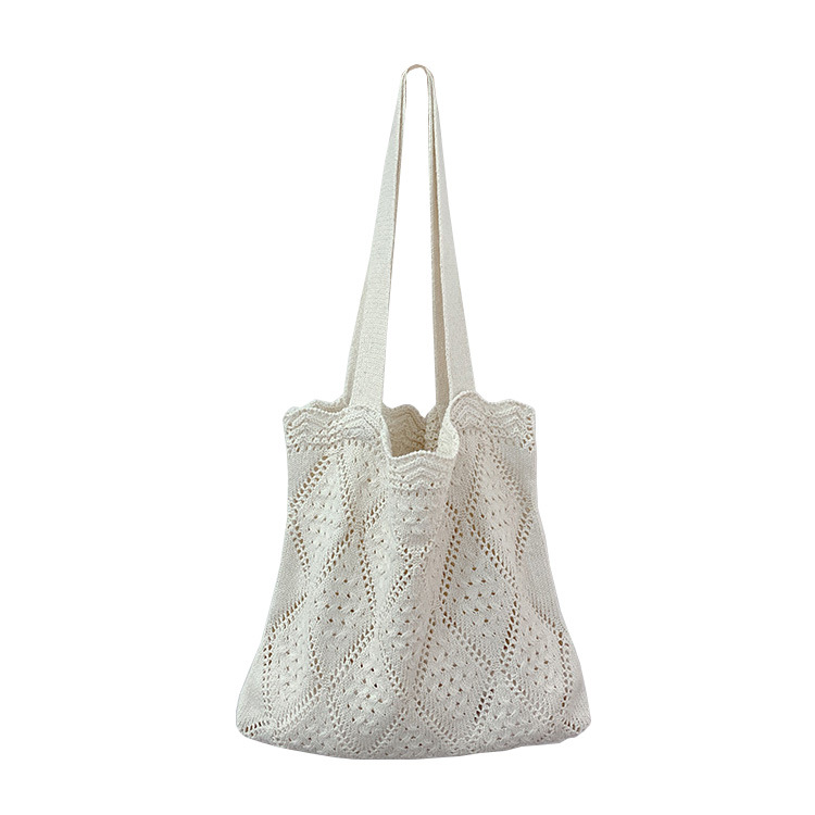 Women Bag New Design Casual Style Hollow Knitted Handbag Simple Style Versatile Cloth Bag Free shipping