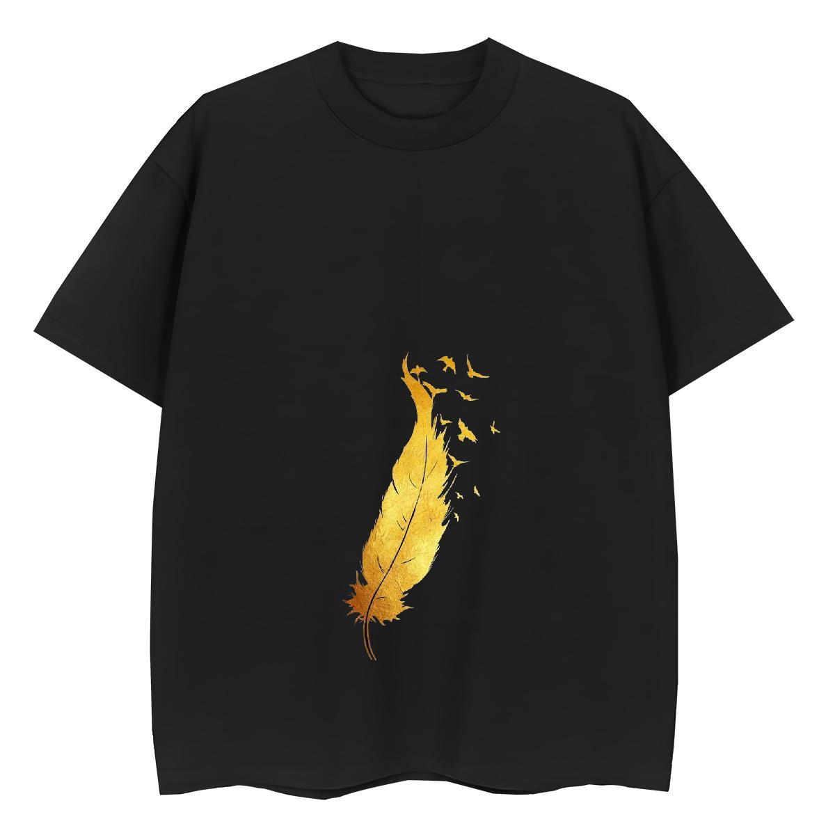 Designer Couples T Shirts 230g Cotton painting Casual Daily Wear Women T Shirts Comfortable DIY Printed Tees
