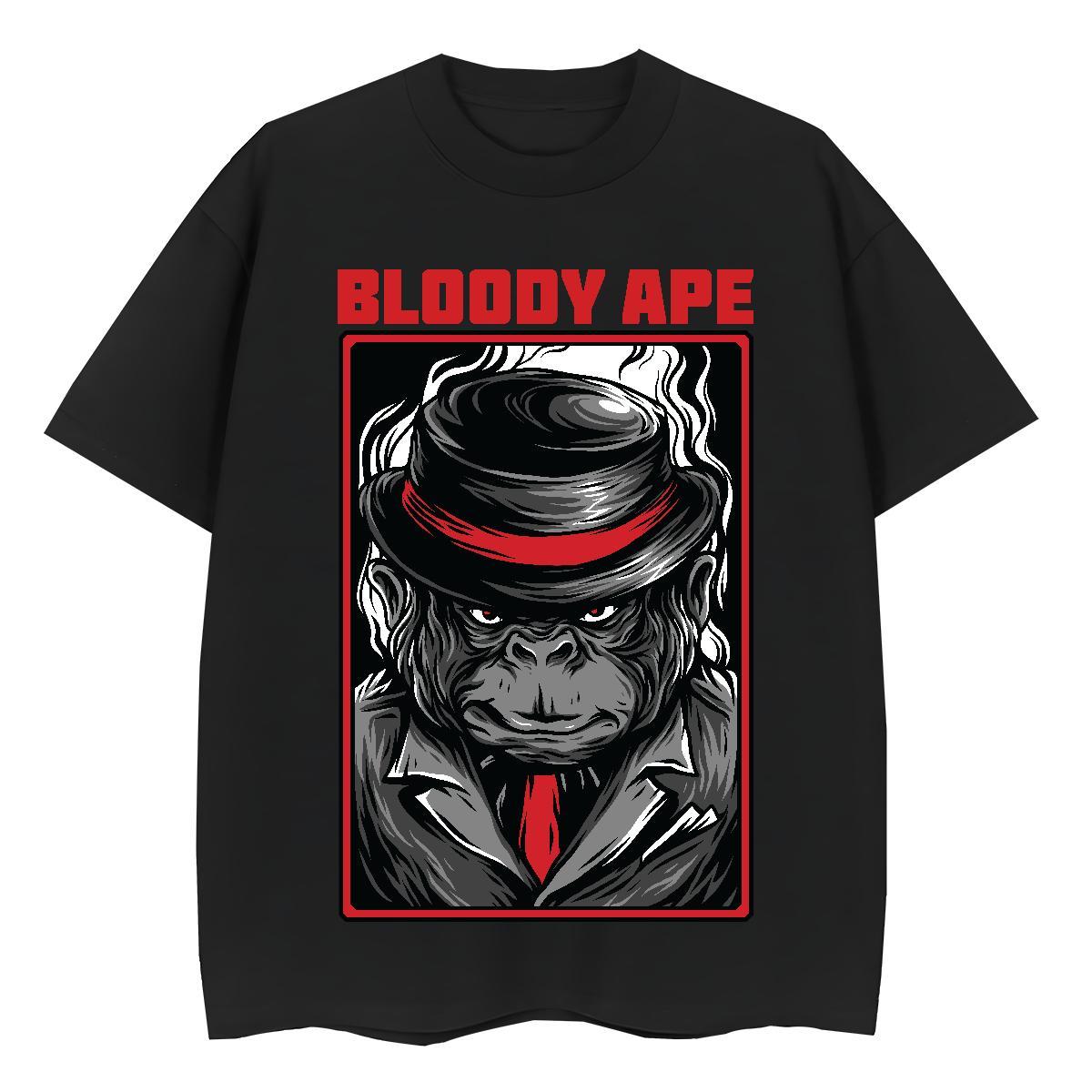 5A Tshirt for Man Woman 230g Pure Cotton orangutan Street T Shirts Women Breathable Crew Neck Customized Tshirts
