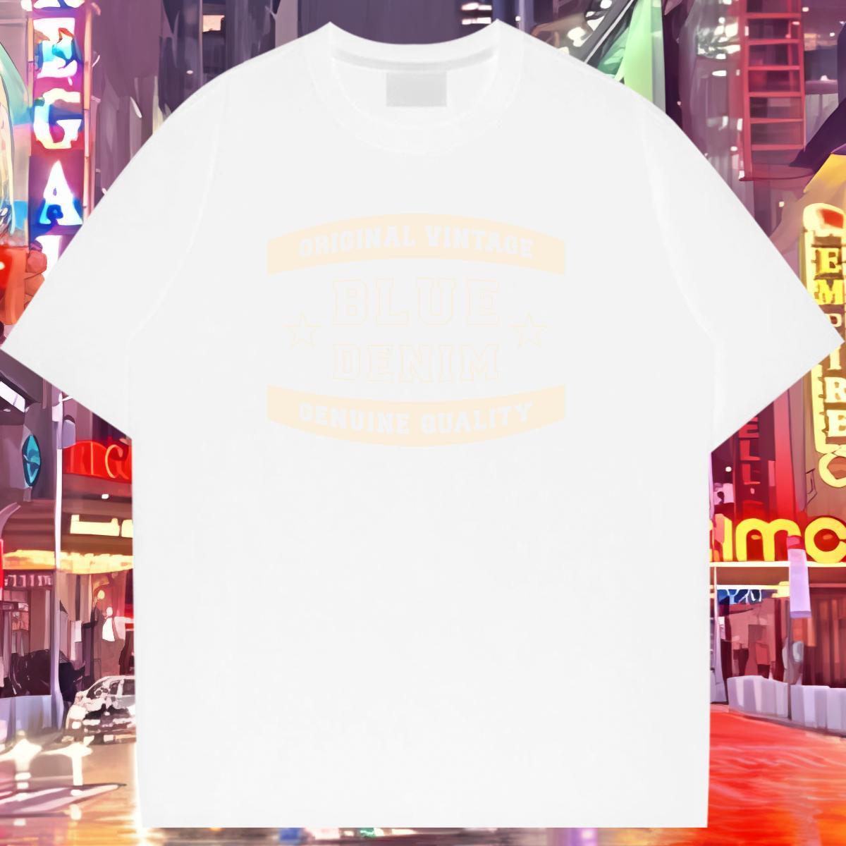 Unisex Tshirt for Man Woman 230g Pure Cotton letter Street Casual T-Shirts for Women Breathable Short Sleeve Skull Tops