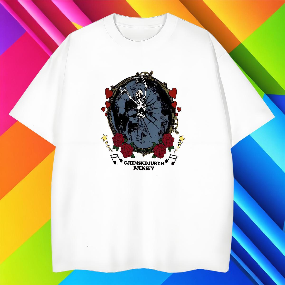 Popular Man T Shirts 230g Pure Cotton skull Street Wear Plus Size Custom Short Sleeve Soft Men Tops Tees Customized Top Tees