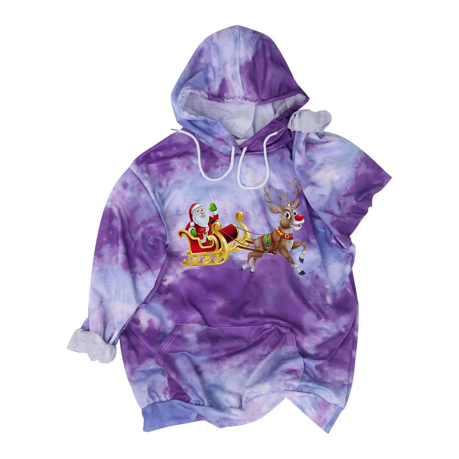 Fashion Autumn/Winter Hoodie Trend Digital Printed Long Sleeve Middle Length Female dongdumaoyi
