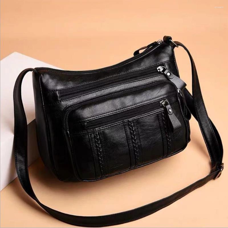 2025simple Crossbody For Women, Solid PU Leather Satchels Handbag, Travel Messenger Bags New Free Delivery Designer Bag
