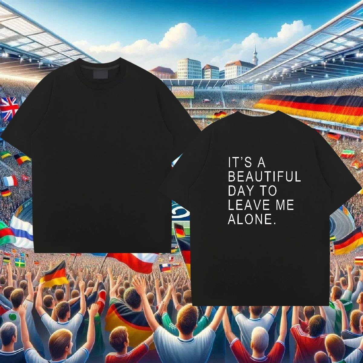 Comfortable Men T Shirts 230g 100% Cotton letter Street Custom Printed Breathable Men Tops Tees 2024 New Top Tees