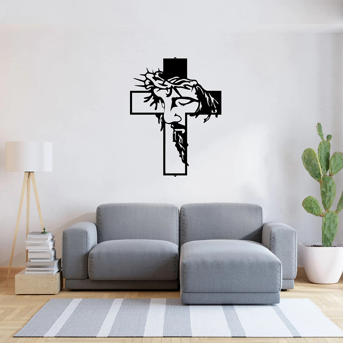 Stunning Openwork Carved Wall Cross for Church Home Office