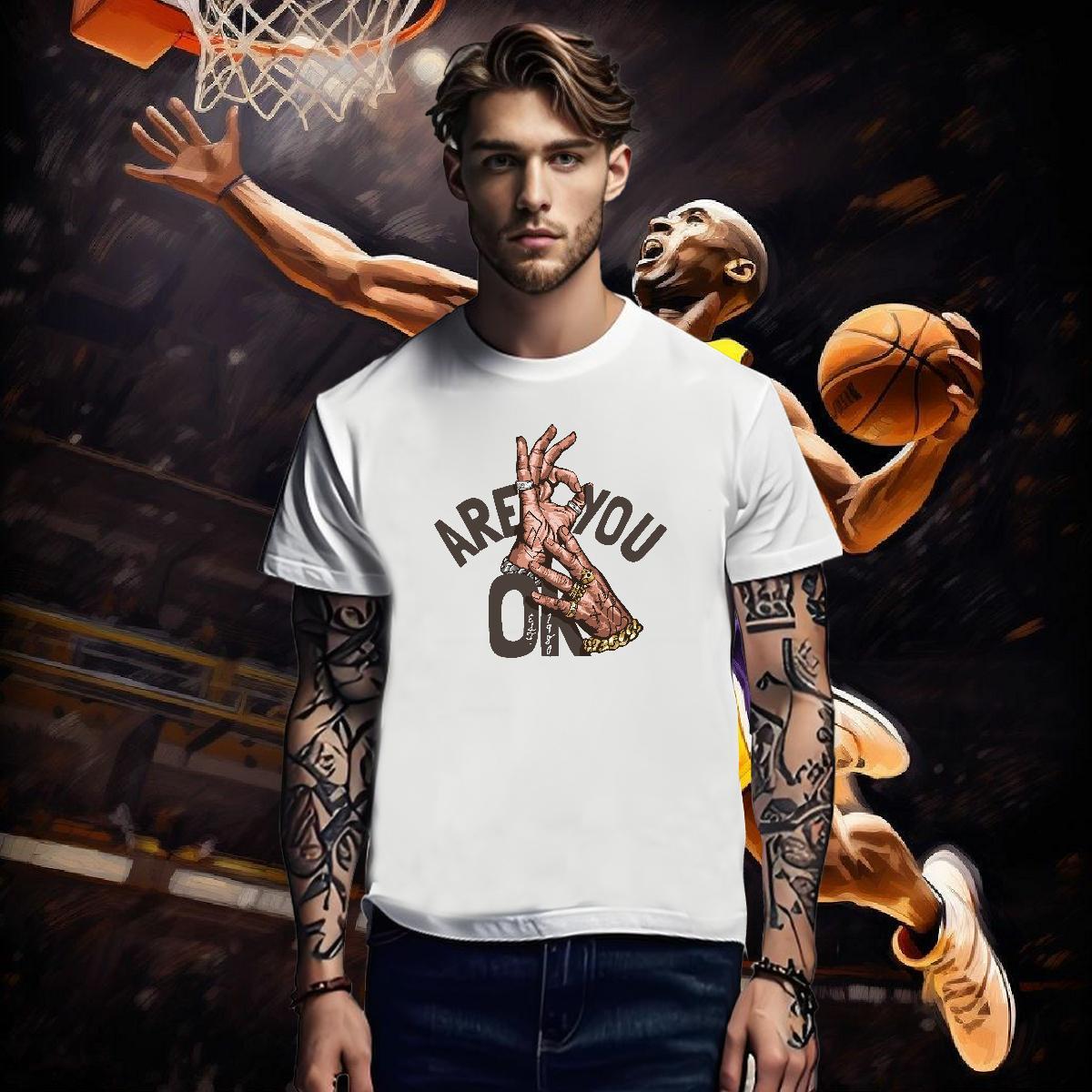 Designer Men T Shirts 230g Pure Cotton letter High Street Hip Hop DIY Printed O Neck Short Sleeves Tshirt for Man Woman Casual New Top Tees