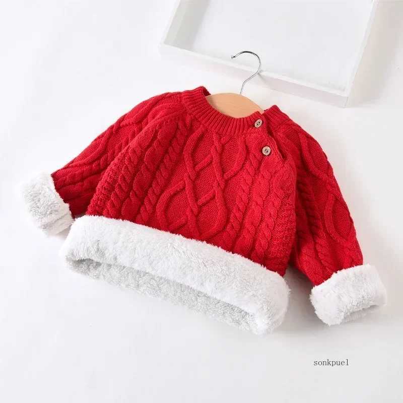 Children boys girls sweaters babies toddlers warm sweaters childrens cartoons thick tops wool zippersW240824