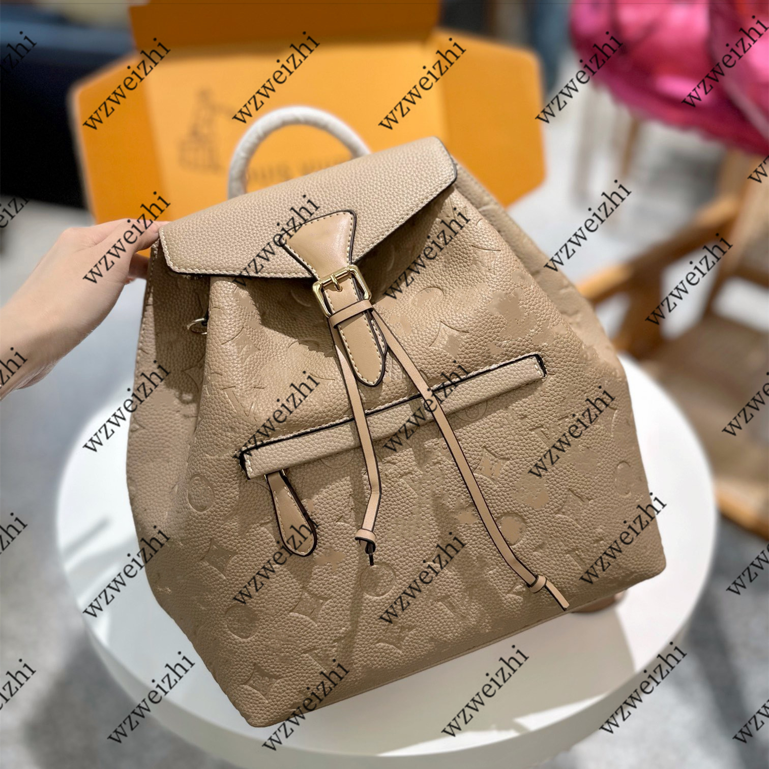 Top 10A Luxurys designer backpack men womens Montsouris Backpacks Genuine Leather School Bag Backpack Style Purse Wallets Lady Travel bag Sport Outdoor Packs Bag