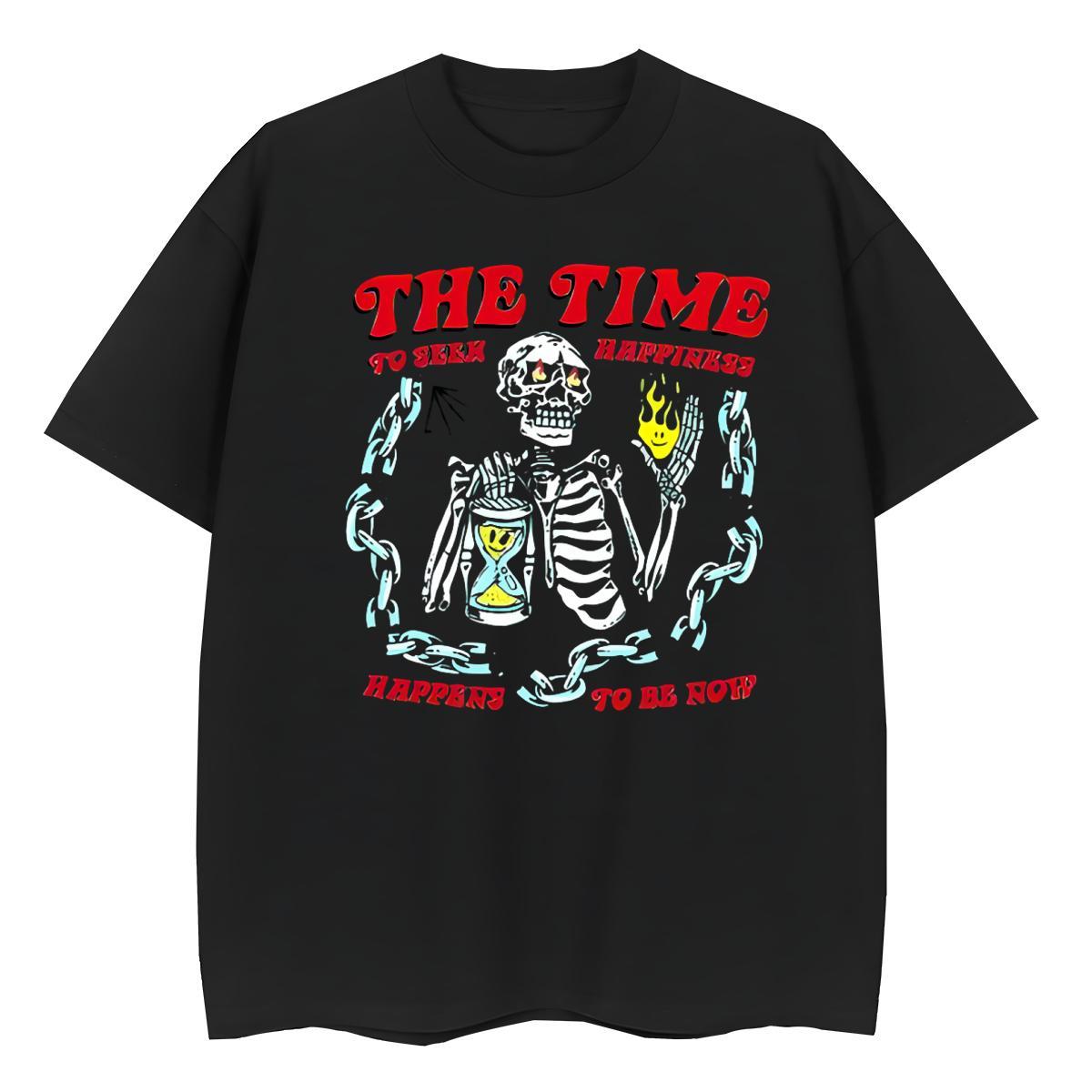 Designer Unisex Tshirts 230g Cotton fire Casual Daily Wear T shirt Breathable Short Sleeve Custom Printed Tops