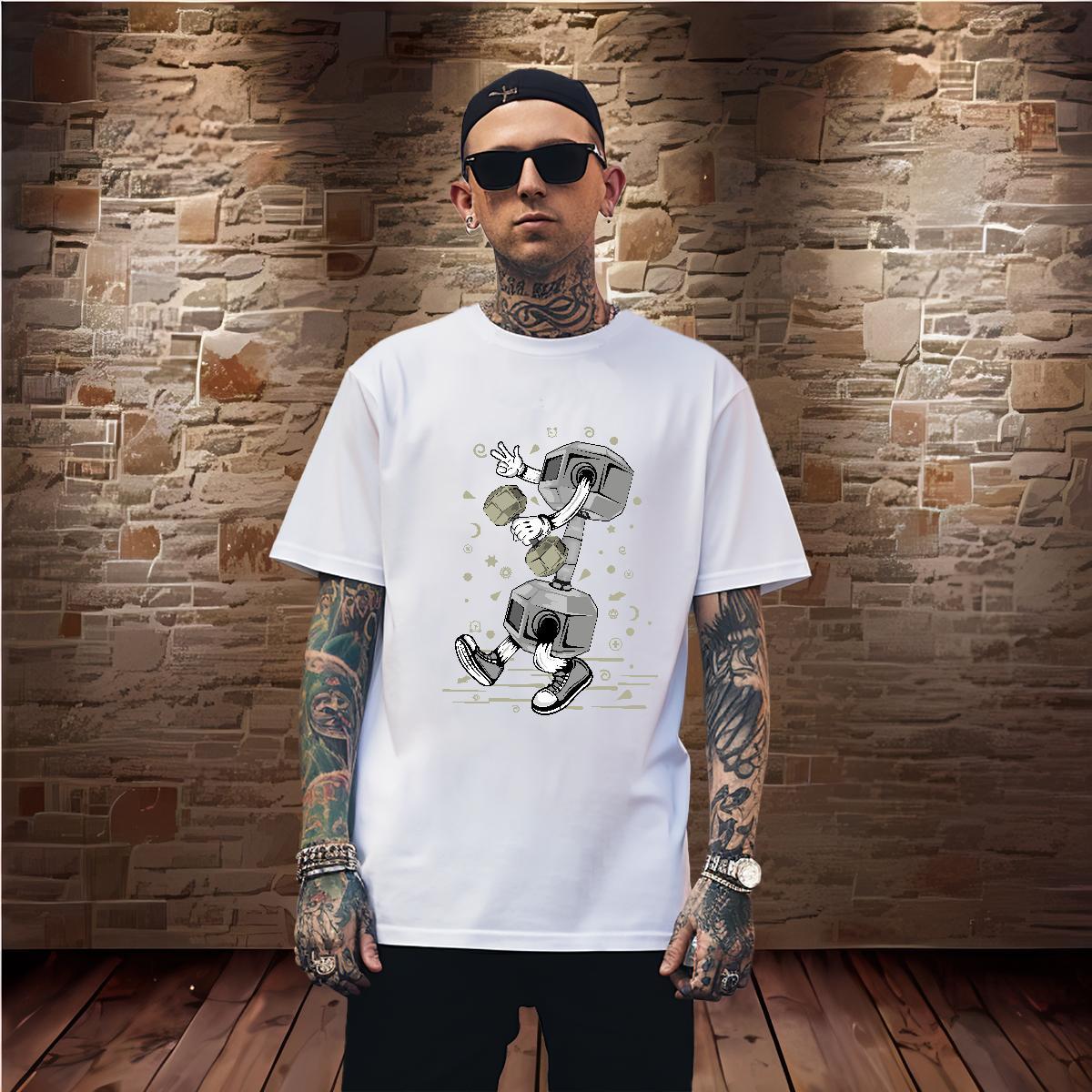 Cool Design Men T Shirts 230g Pure Cotton ET Street wear Hip Hop Custom Print Oversized Short Sleeve O-Neck Mens Tshirts Stylist Tops Tees