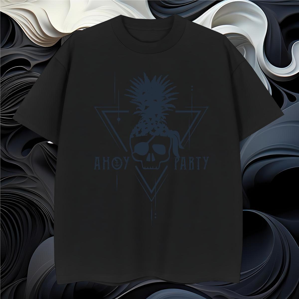 Classic T shirt 230g Cotton skull Beach DIY Printed Crew Neck Breathable Tshirt for Man Woman Classic Casual Tshirts