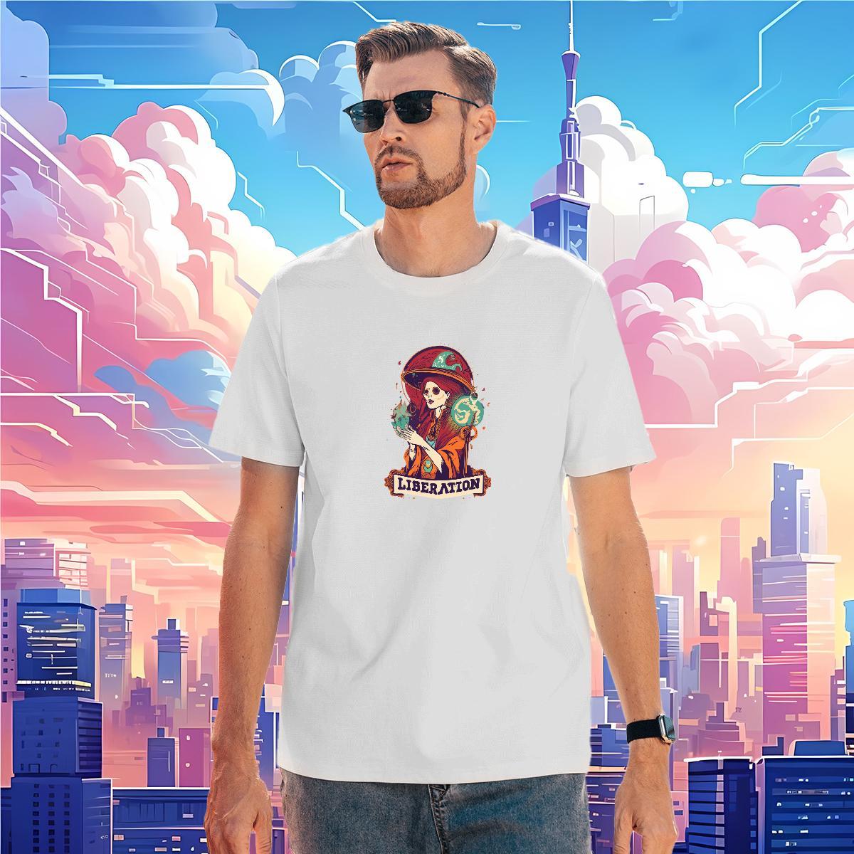 TOP Quality T shirt 230g 100% Cotton skull Hip Hop Anime O Neck Short Sleeves Men Tops Tees Wholesale Tshirts