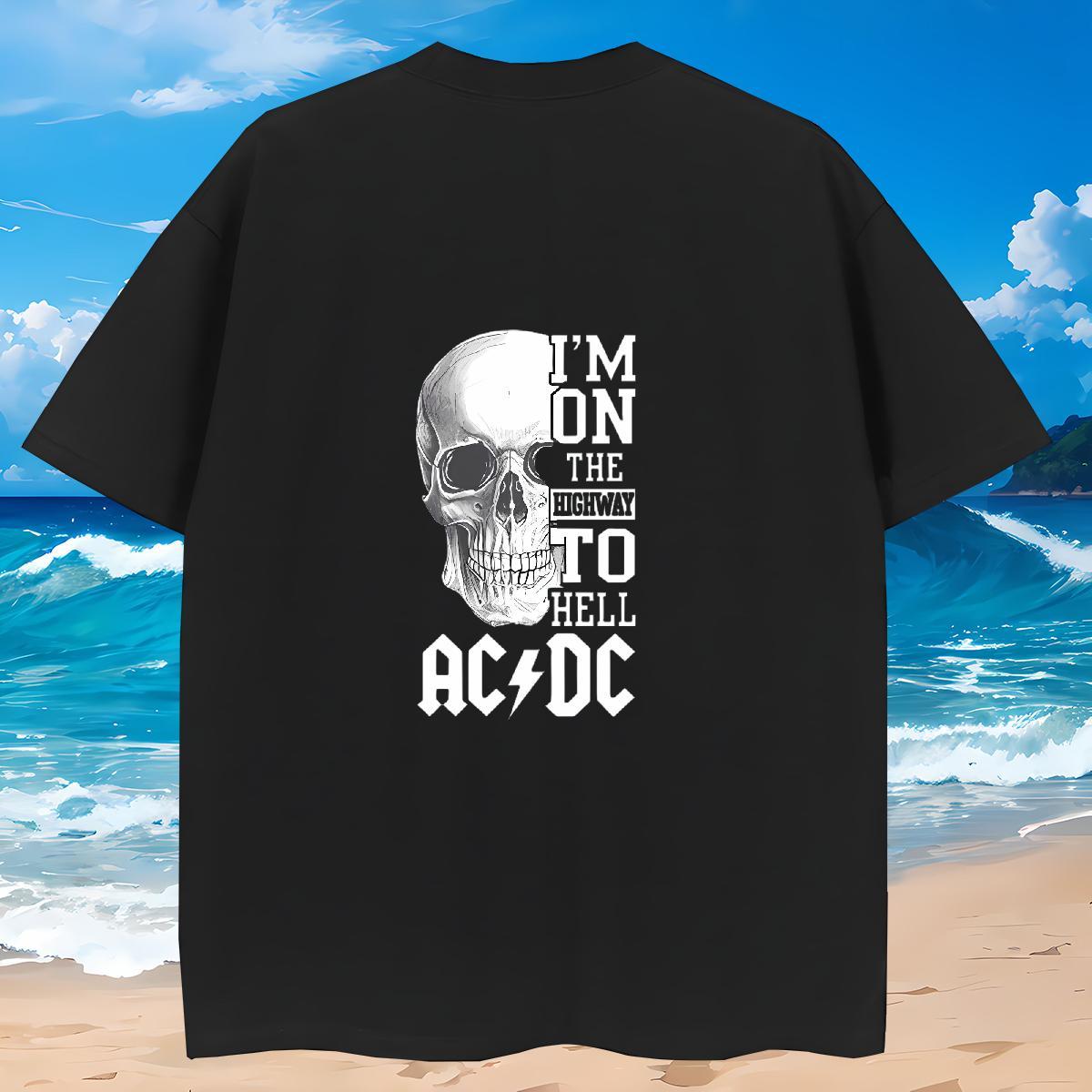 Free Shipping Man T Shirts 230g Pure Cotton skull Sport Cartoon Printing L-4XL Round Neck Short Sleeve Tshirts Custom Top Tees