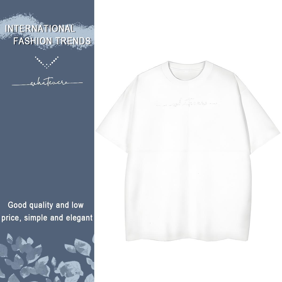 Cool Design T Shirt For Man 230g Cotton letter Beach DIY Logo Oversized Breathable Tshirts New Arrival Tops Shirt