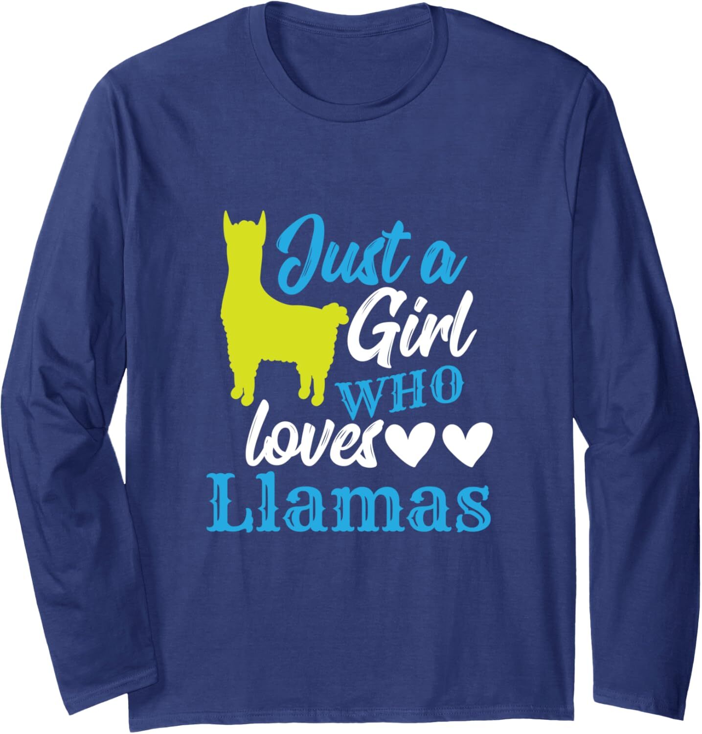 Long Sleeve Shirts for Men sweatshirt Just A Girl Who Loves Llamas Llama Lover Funny Gift Long Sleeve Tee Streetwear Casual tops clothes