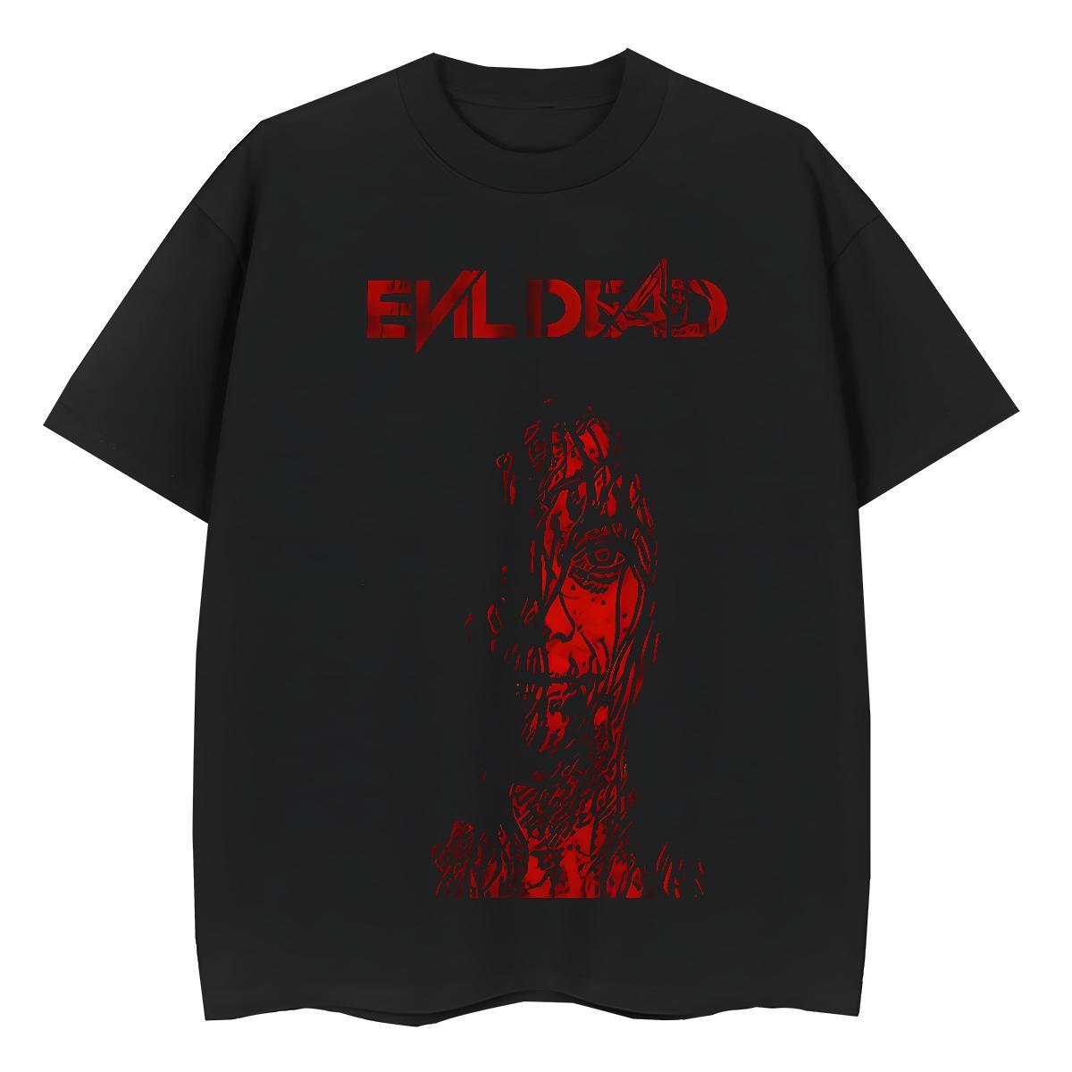Free Shipping Women Tshirts 230g Pure Cotton scary Daily Outfit T-Shirts Crew Neck Anime Oversized Polos
