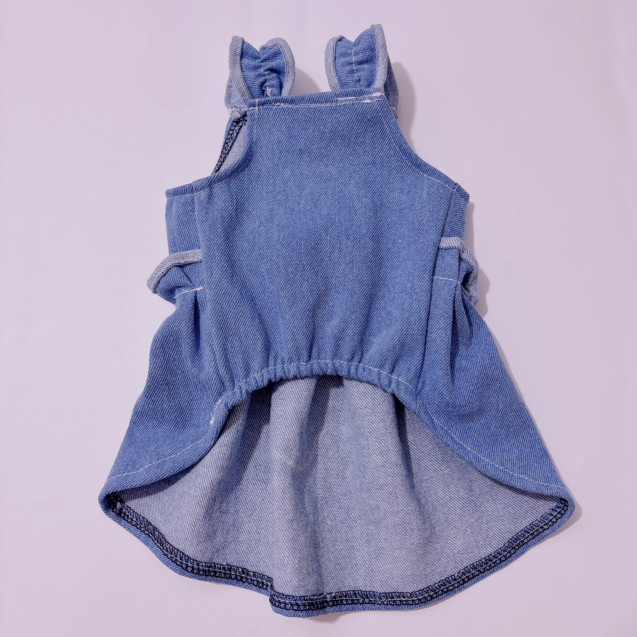 free shipping Designer Dog Apparel Ruffle Trim Princess Cat Vest Summer Dress Pet Clothes for Small Medium Cats Dogs Kitten Puppy Blue M Y100