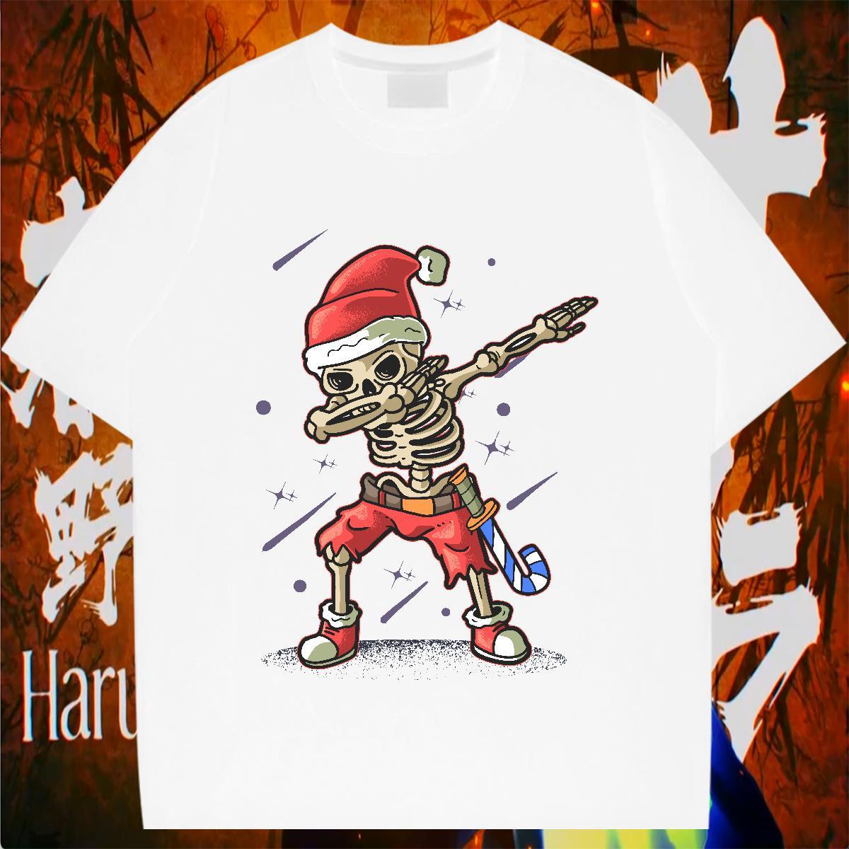 High Quality Mens T Shirts 230g Cotton skull Spring Summer DIY Logo Oversized O Neck Short Sleeves Mens Tshirts Free Shipping Tee Shirt