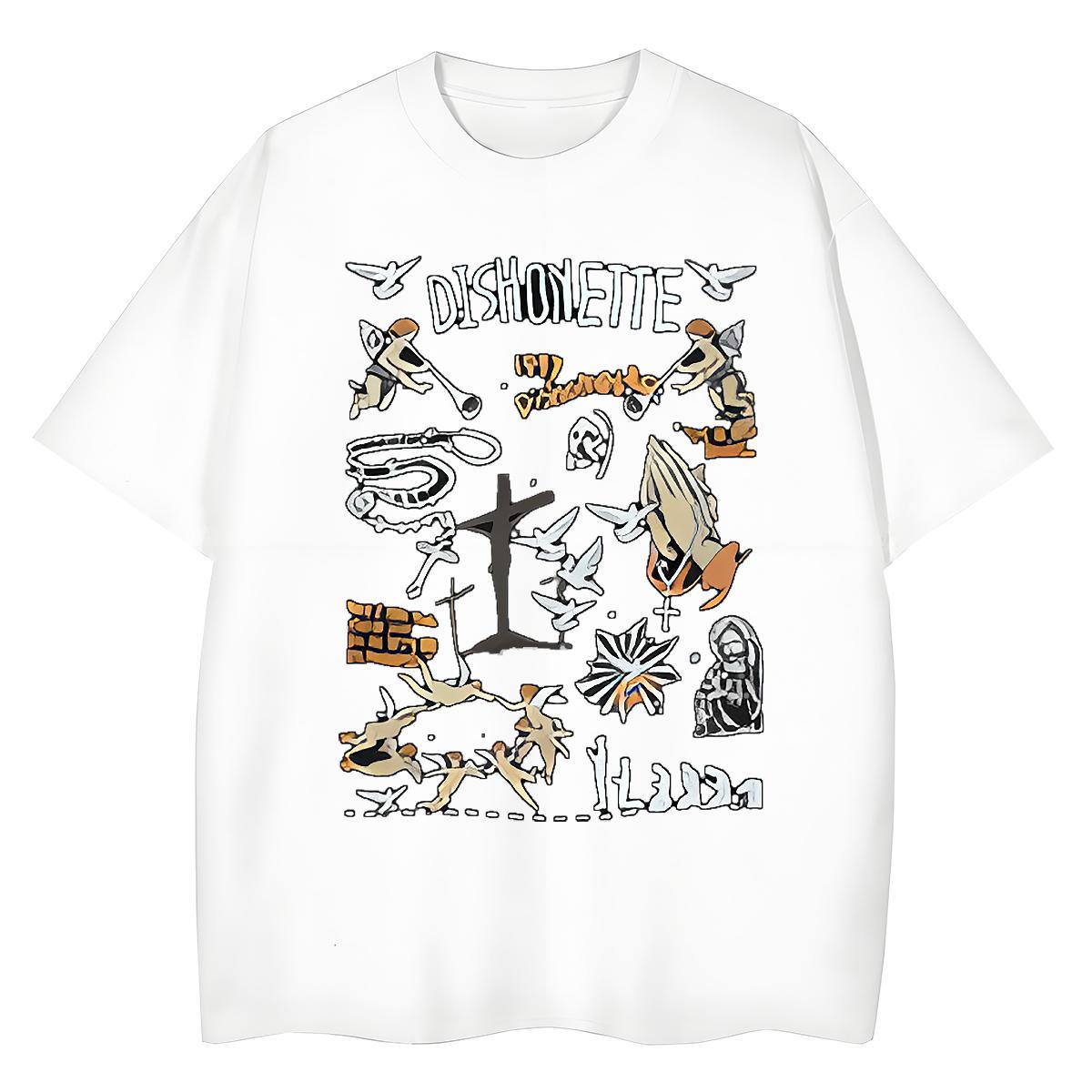 Designer Nice Women Tshirts 230g Pure Cotton painting Hip Hop Street Womens T Shirts Short sleeve Soft Cartoon Anime Clothes