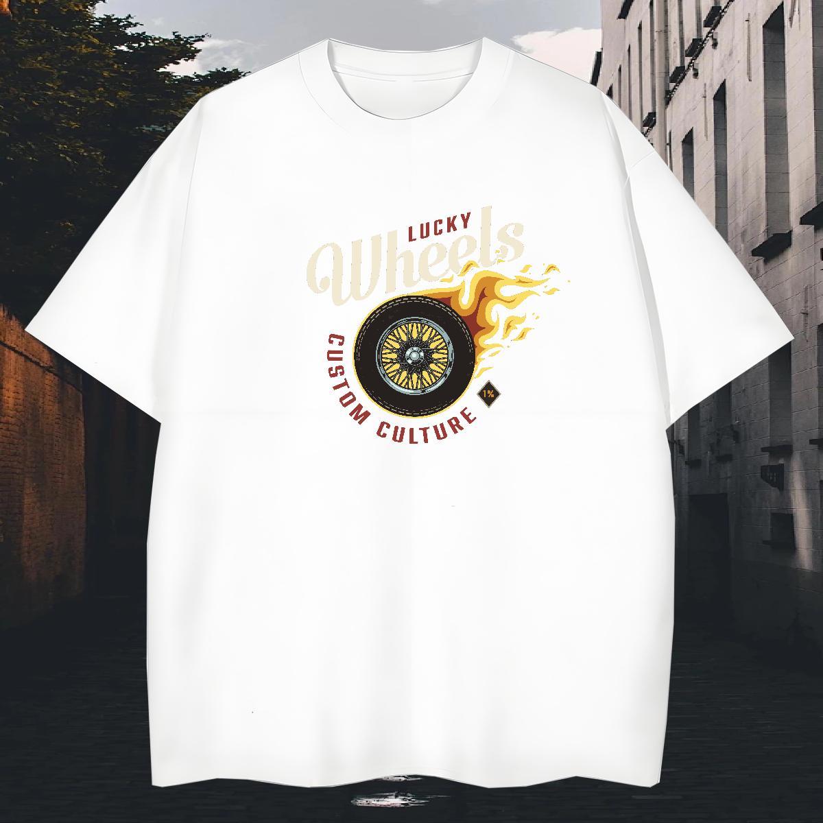 Cool Design T-Shirts for Men 230g 100% Cotton tool High Street Hip Hop Graphic O-Neck Short Sleeve Tshirts Casual New Tee Shirt