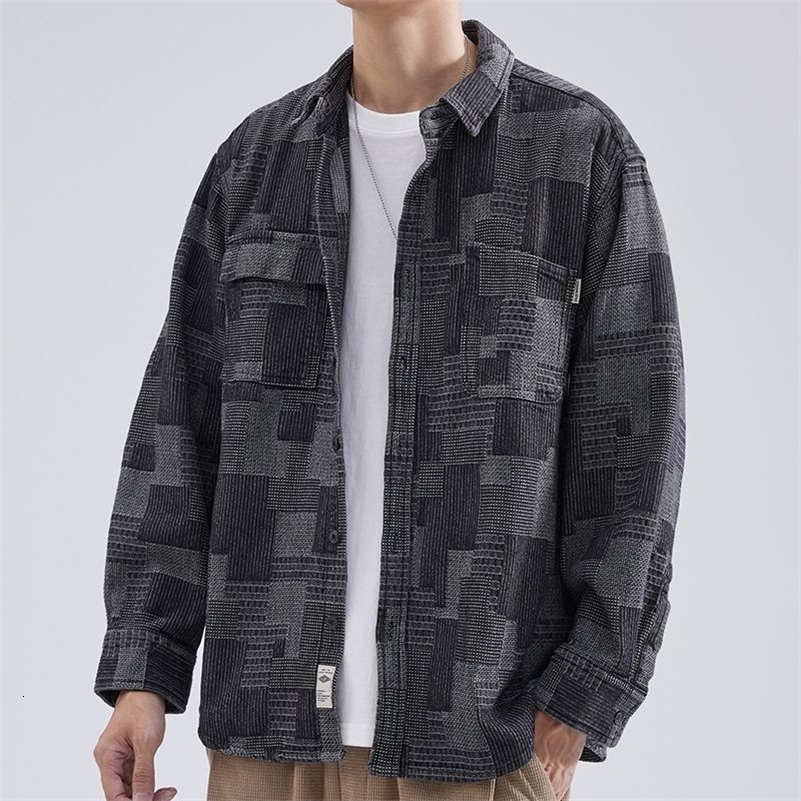Spring Autumn Fashion Temperament Trend Japanese Denim Jacket Man Simple Casual Loose Vintage Male Tops Streetwear Clothes 240824