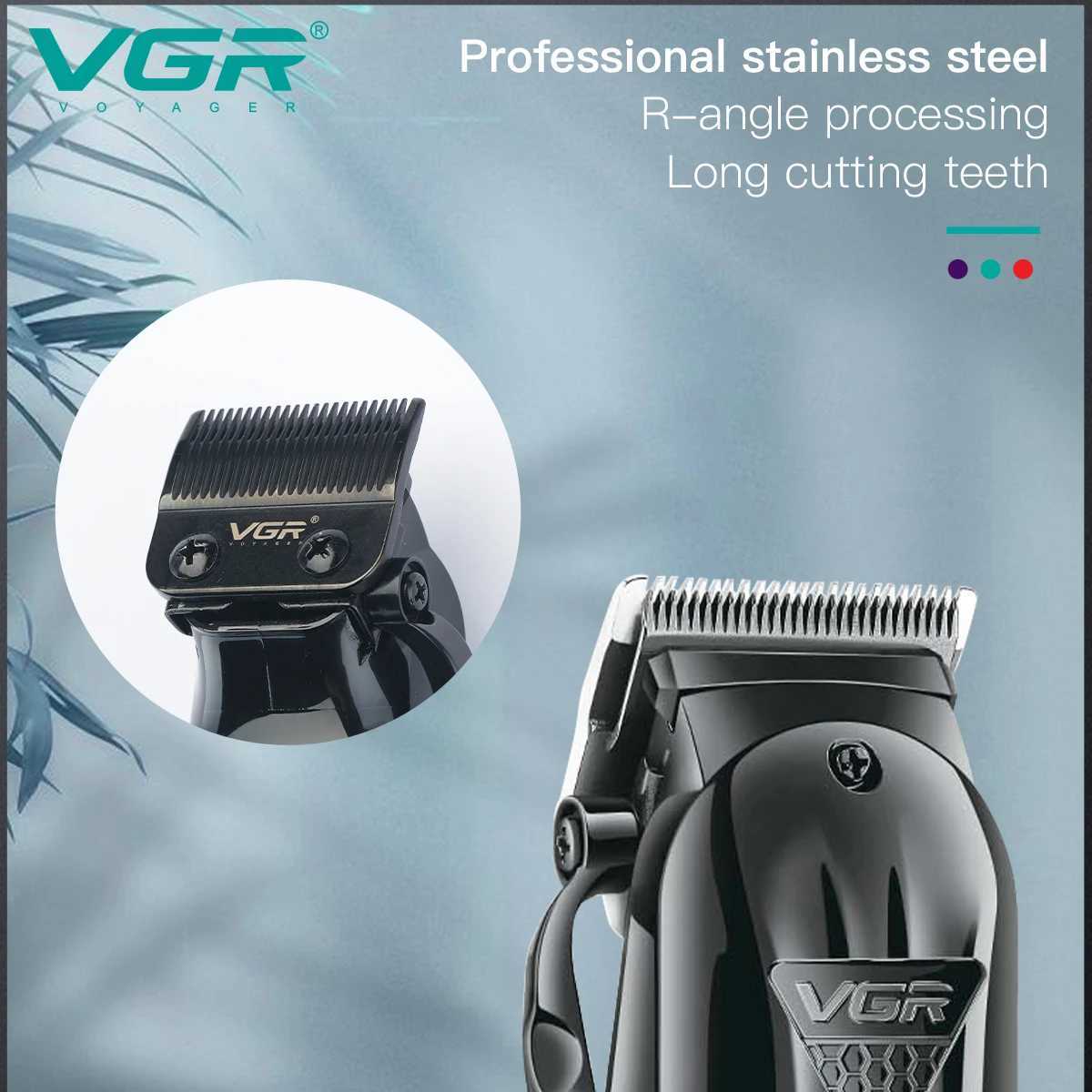 VGR Hair Clipper Professional Hair Cutting Machine Hair Trimmer Adjustable Cordless Rechargeable V 282 W241227