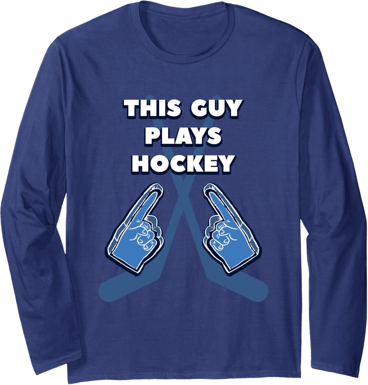 Long Sleeve Shirts for Men sweatshirt This Guy Plays Hockey Funny Ice Skating Lover Gift Long Sleeve Tee Streetwear Casual tops clothes