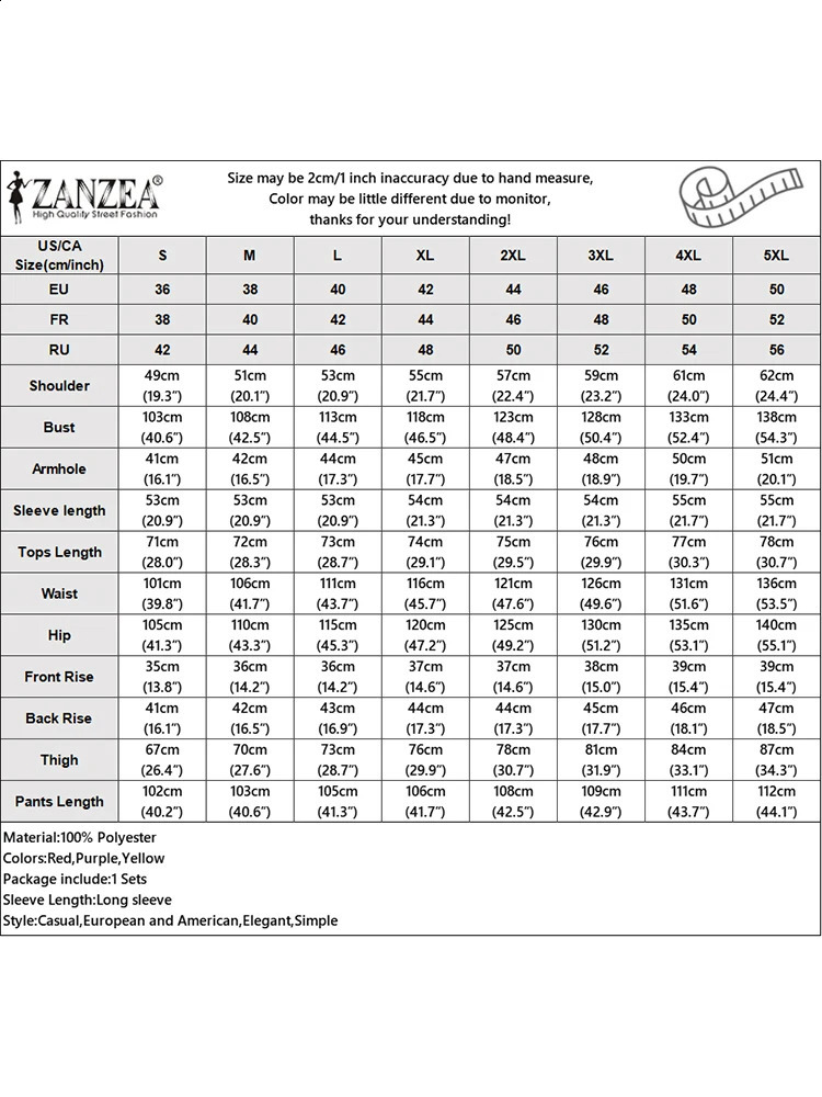 ZANZEA Casual Loose 2pcs Pantsuits Women Vintage Printing Side Slit Long Shirt Outfits Commtuing Wide Leg Trouser Pant Sets 240826