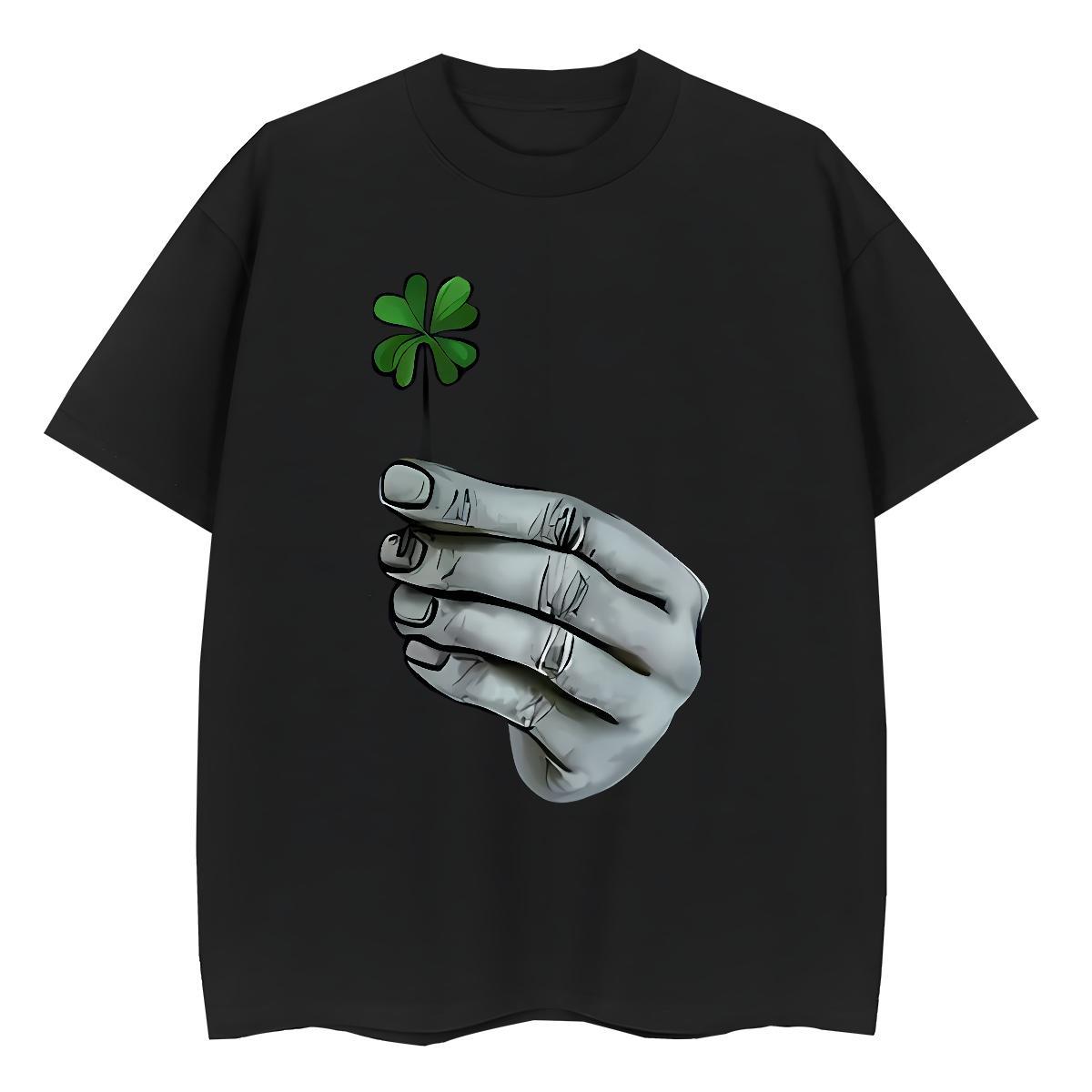 Designer Men T Shirts 230g Pure Cotton hands Street wear Hip Hop Custom Printed O-Neck Short Sleeve Men Clothes T-Shirt 2024 DIY Tee Shirt