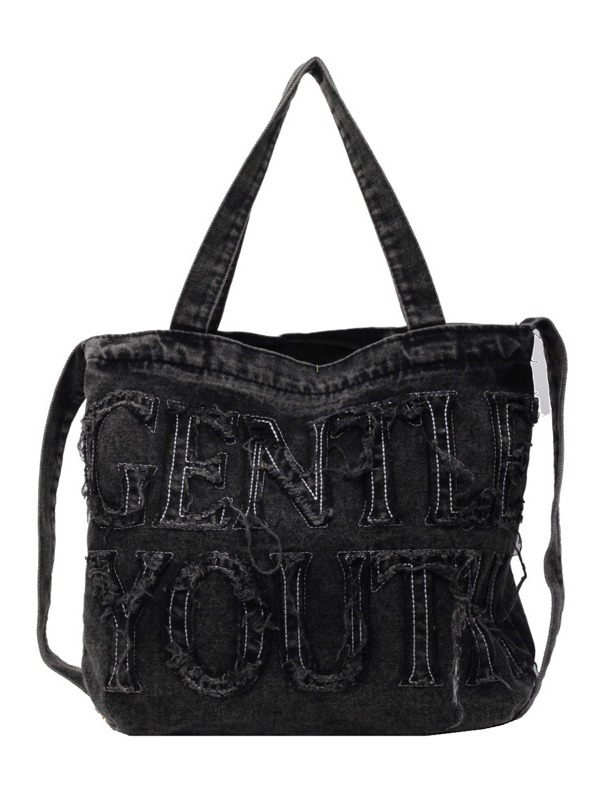 2025 Designer High-capacity New 3 Women Denim Letter Tote Casual Style Student Commuting Crossbody Shoulder Bag Free shipping