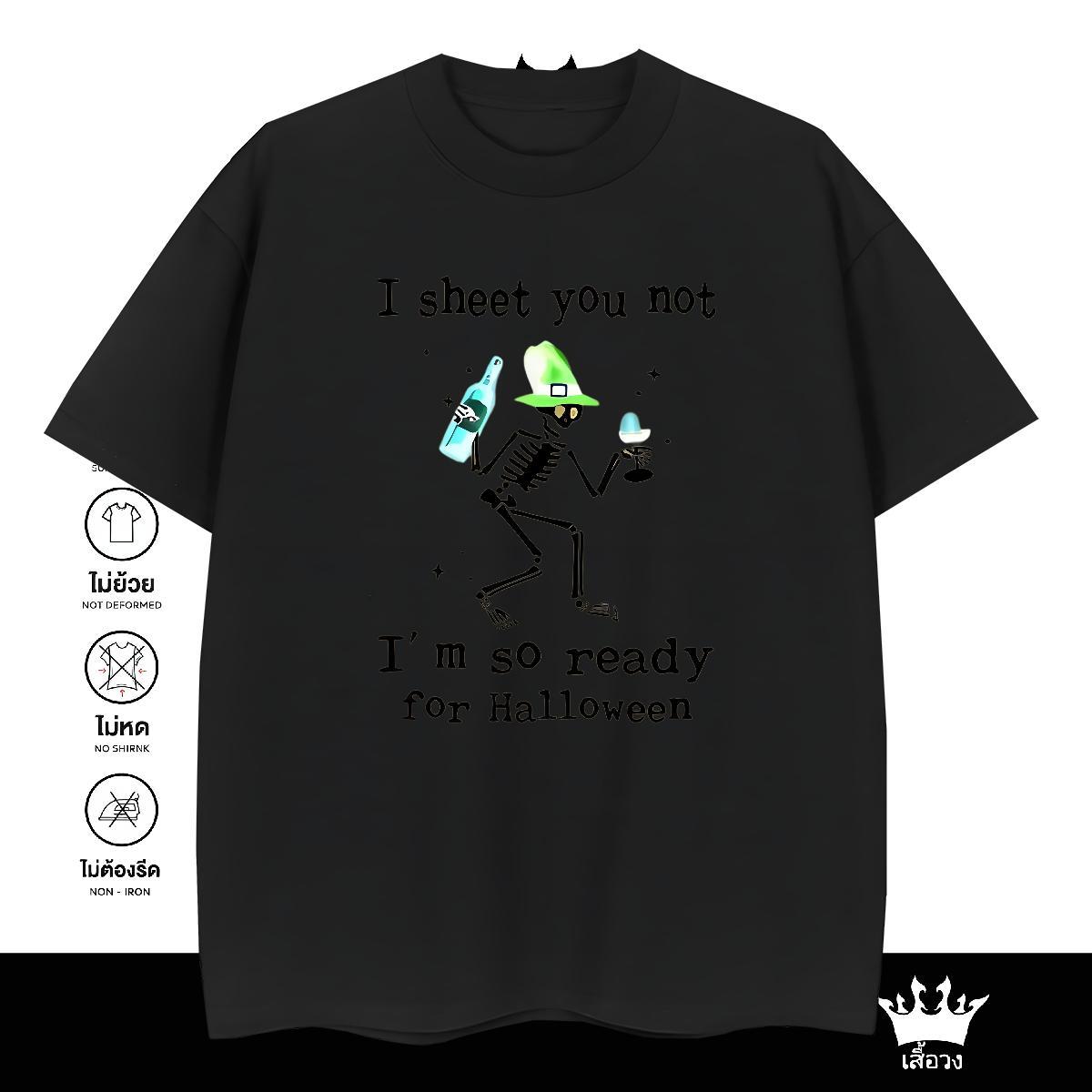 Cool T Shirts Men 230g Cotton halloween Hip Hop DIY Short Sleeve O-Neck Men Tshirts Casual New Clothes