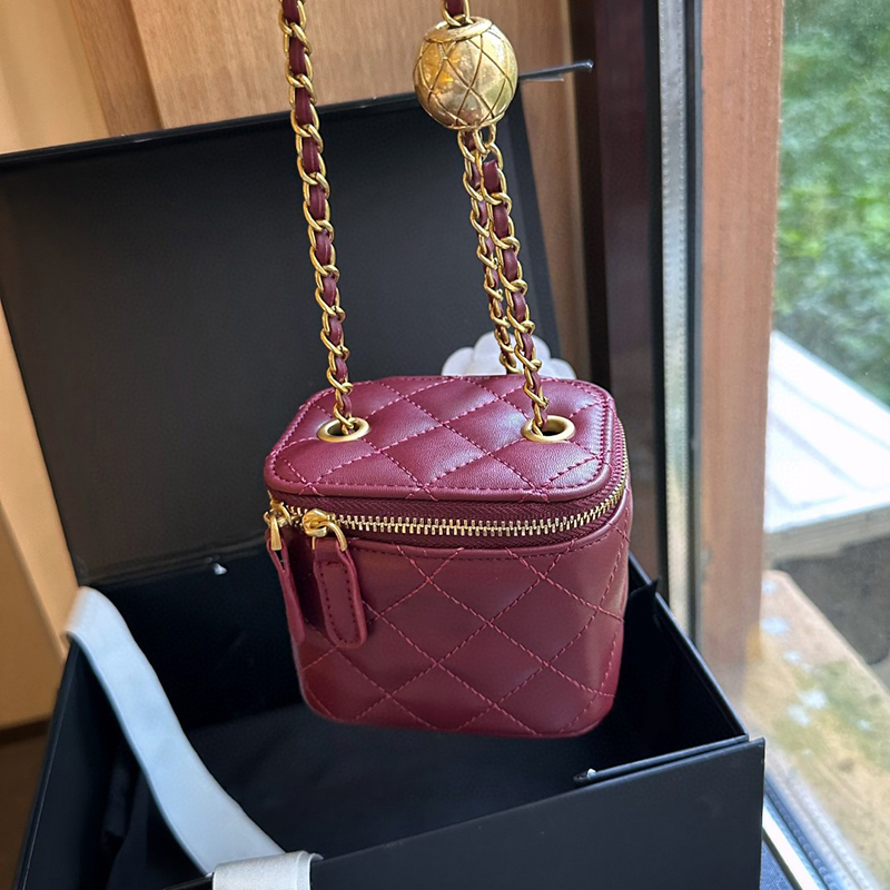 CC Sac Vanity Micro Maquillage Mini Sac Cosmétique Bandoulière Porte-Monnaie Nano Make Up 93g