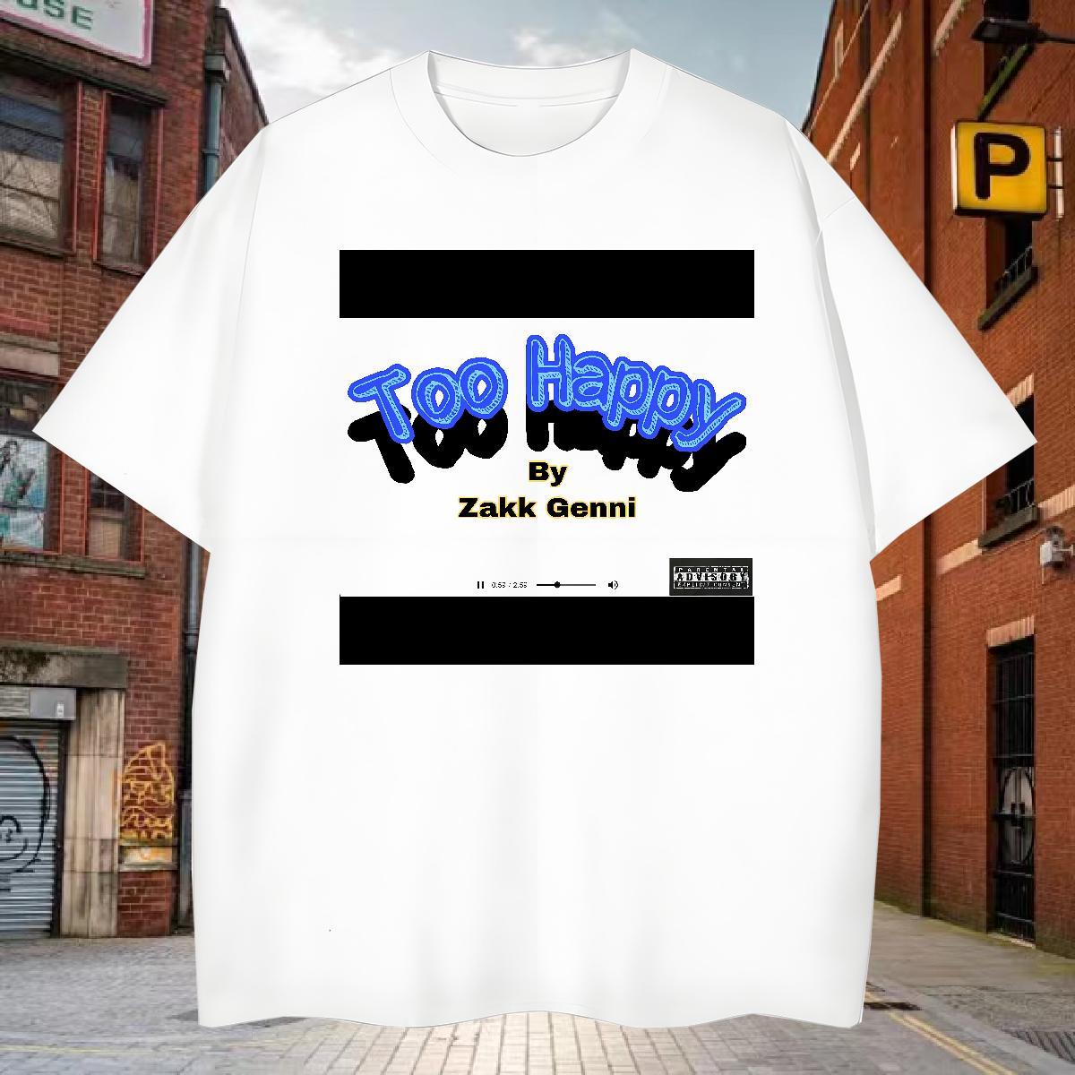 Cool Design T-Shirts 230g 100% Cotton blue Beach Custom Cartoon Pure Cotton Couples T Shirts 2024 Tshirts