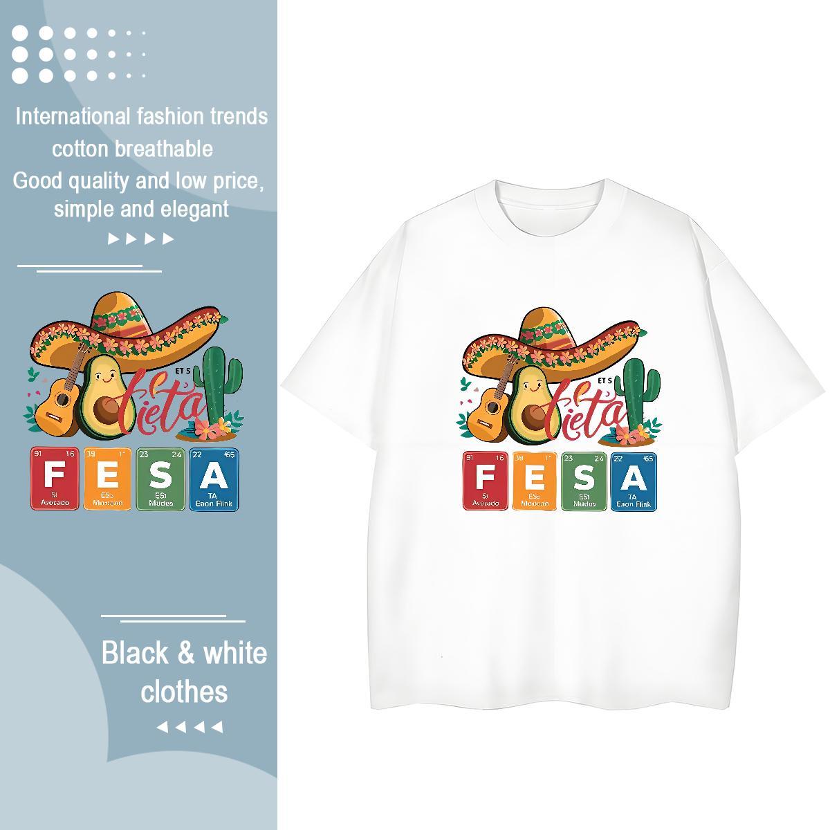 5A Lady T shirt 230g Pure Cotton letter Hip Hop T-Shirts Breathable Crew Neck Customized Print Clothes Shirt