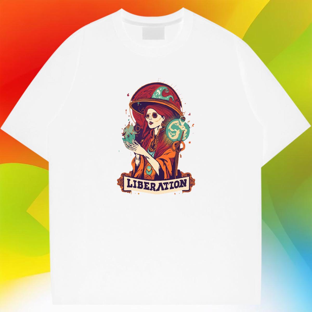 Cool Mens T Shirts 230g Pure Cotton skull High Street Hip Hop DIY Anime Breathable Soft Men Tees Fashion Casual Top Tees