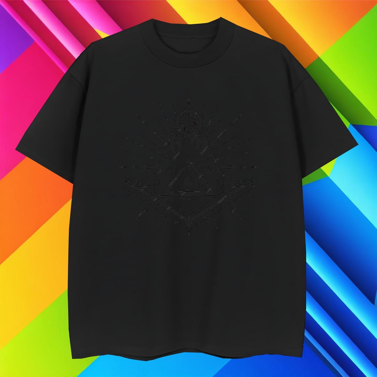 TOP Quality T Shirts Men 230g Pure Cotton eye of the devil Casual Daily Wear Custom Print Oversized Breathable Men Clothes T-Shirt New Arrival Tees