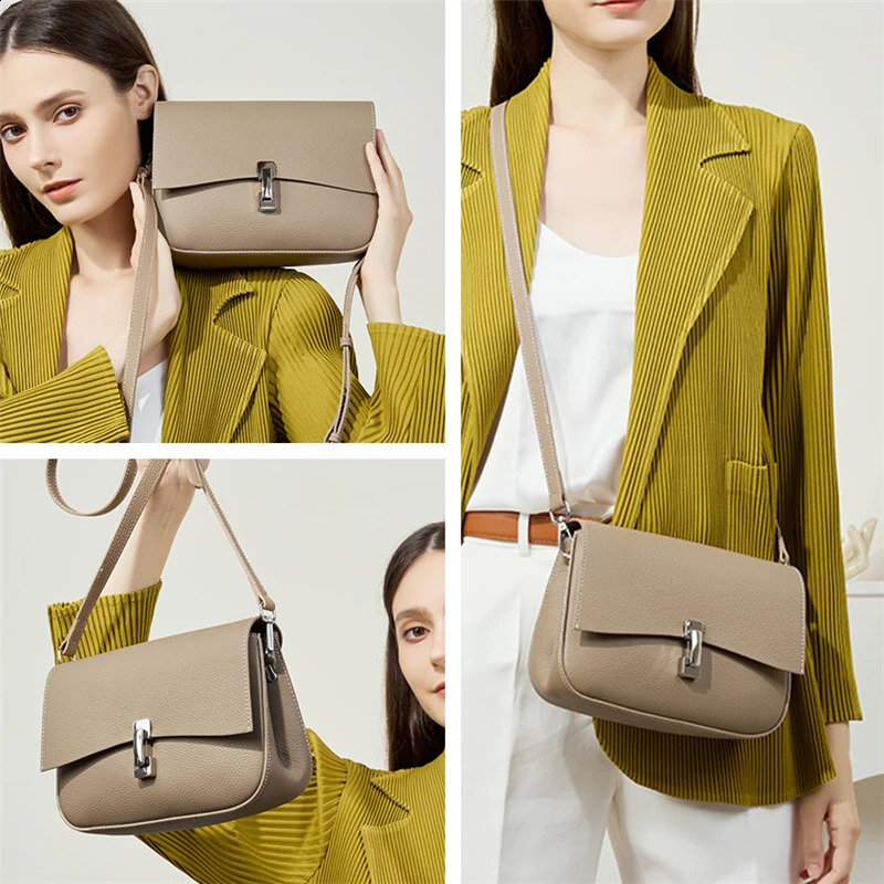 Toptrends leather square small shoulder cross body womens bag trend flip wallet denim handbag 240826