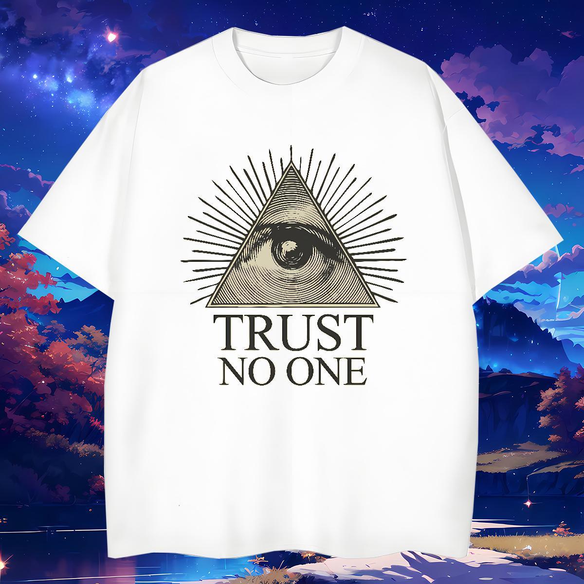 Wholesale T Shirt For Man 230g Cotton eye of the devil Spring Summer Plus Size Custom Pure Cotton Couples T Shirts Brand Top Tees