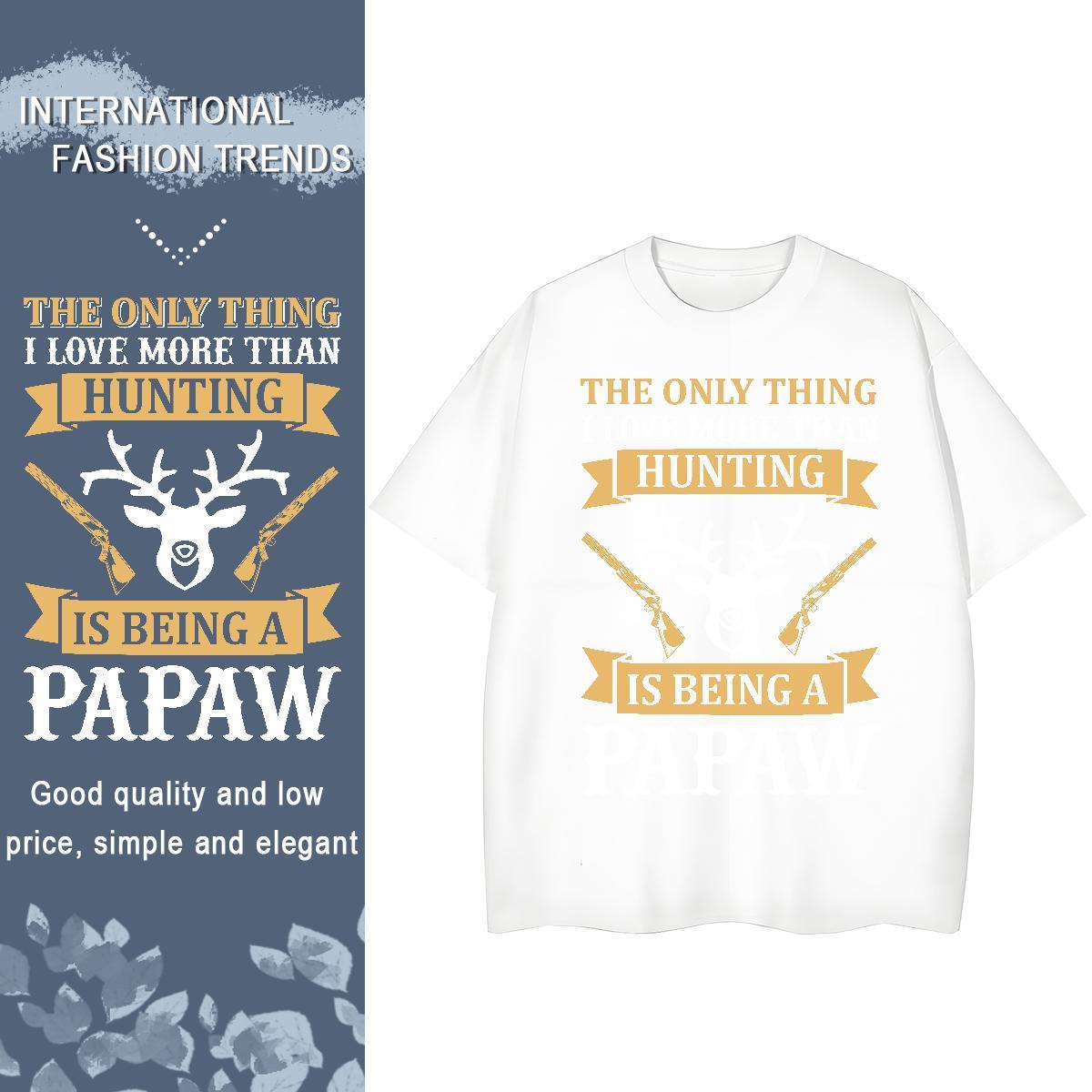Soft Unisex Tshirts 230g 100% Cotton letter Beach T-Shirts Short Sleeve O-Neck Cartoon Printing L-4XL Tops Tees