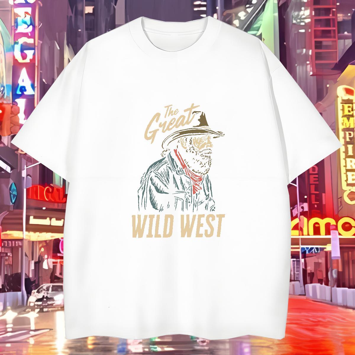 Loose Fit T-Shirts 230g Pure Cotton portrait Casual Daily Wear Plus Size Cartoon Crew Neck Breathable Couples T Shirts Fashion Designer Tee Shirt