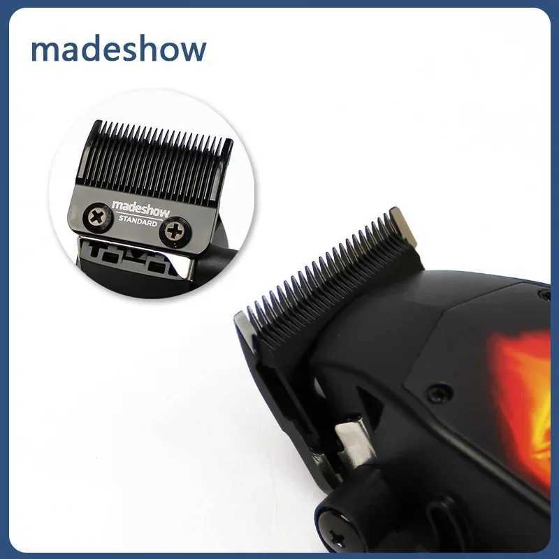 MadeShow D0C D0T New M10+M11 Professional Hair Clipper+Trimmer Set 0.1mm Mair Cutting T Blade High Speed High Quality W240824