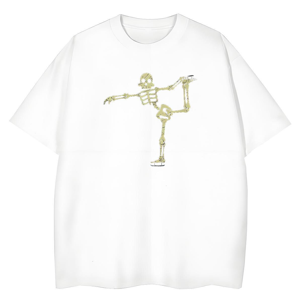 Comfortable T-Shirts for Men 230g 100% Cotton halloween Casual Daily Wear Custom Big Size Short Sleeve Soft Men Tops Tees DIY Tees Shirts