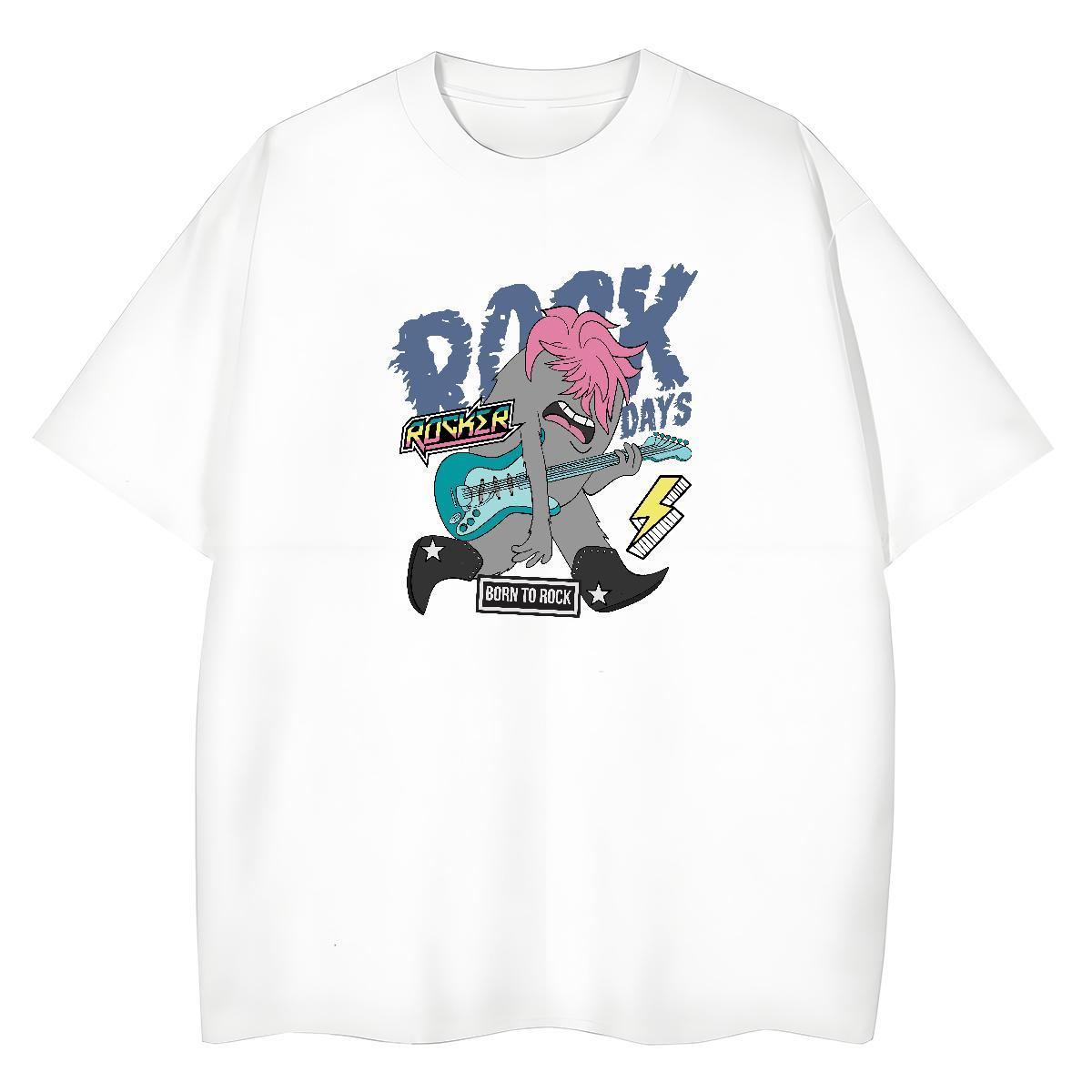 Loose Unisex Tshirts 230g Cotton role Summer Casual Womens T Shirts O-Neck Short Sleeve Custom Print Oversized Tees